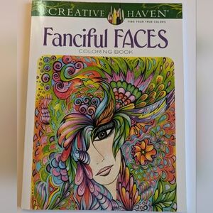 Fanciful Faces Coloring Book